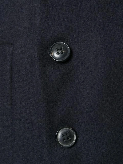 Shop Dsquared2 Buttoned Coat - Blue
