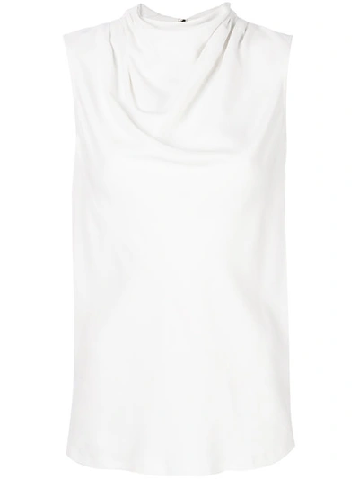 Rick Owens Draped Top In White