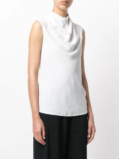 Shop Rick Owens Draped Top In White