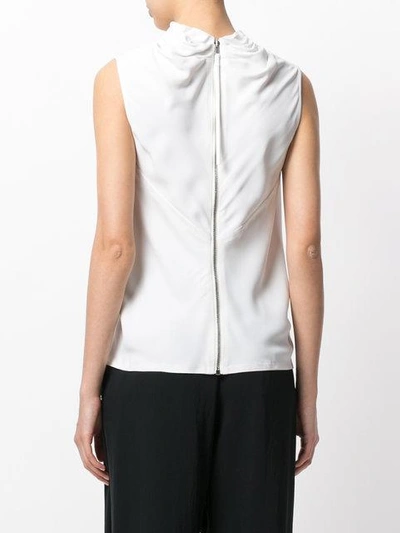Shop Rick Owens Draped Top In White