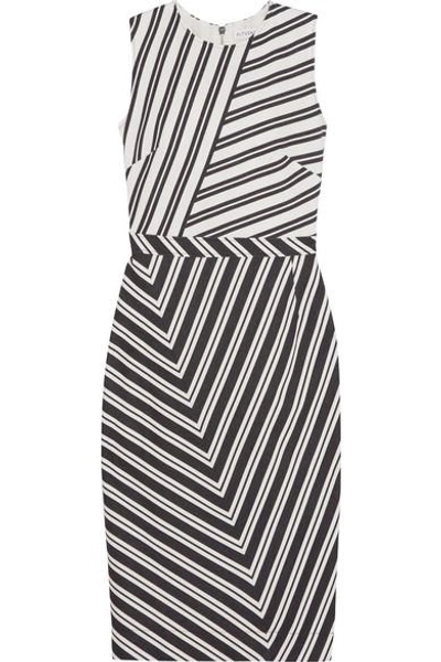 Shop Altuzarra Desdemona Striped Wool-blend Dress