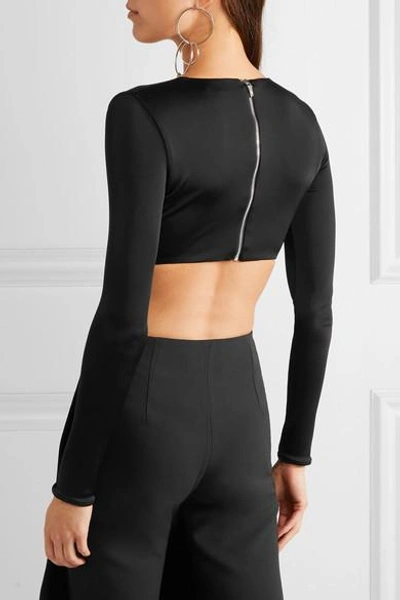 Shop Cushnie Et Ochs Cutout Stretch-jersey Bodysuit