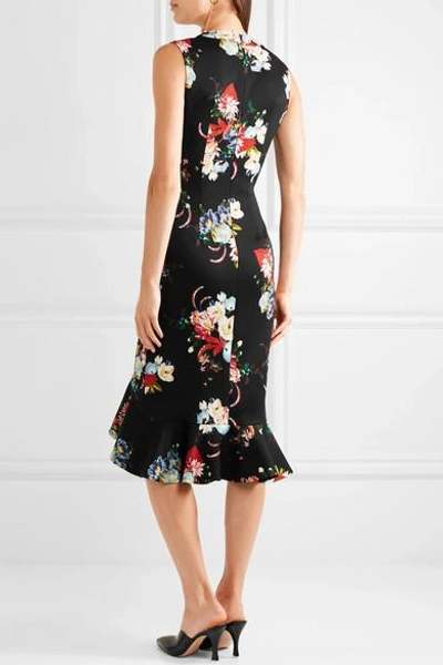 Shop Erdem Louisa Floral-print Neoprene Dress