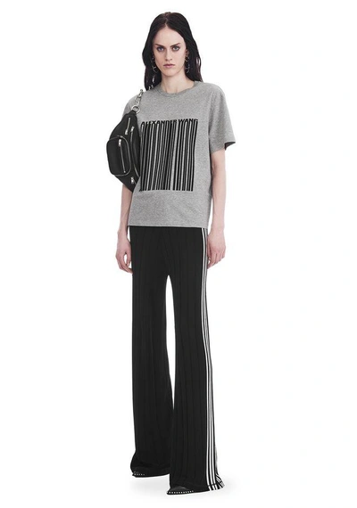 Shop Alexander Wang Exclusive T-shirt With Bonded Barcode In Gray