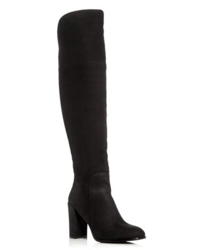 Kenneth Cole Women's Jack Nubuck Leather Over-the-knee Boots In Black