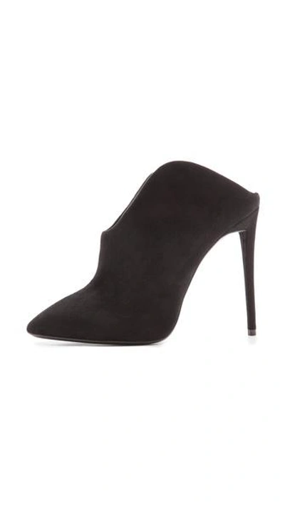 Shop Giuseppe Zanotti Olinda Cutaway Heel Mules In Black