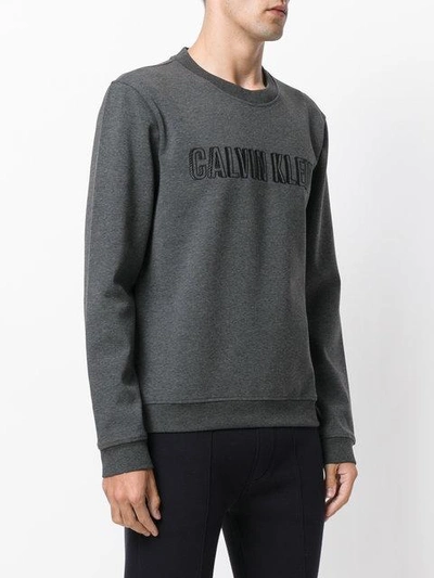 Shop Calvin Klein Embroidered Logo Sweatshirt