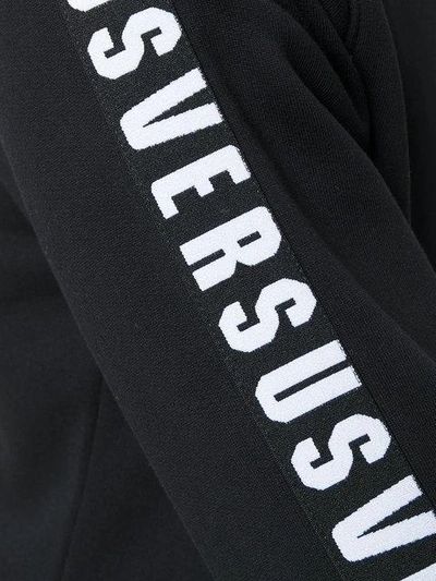 Shop Versus Logo Print Sweatshirt - Black