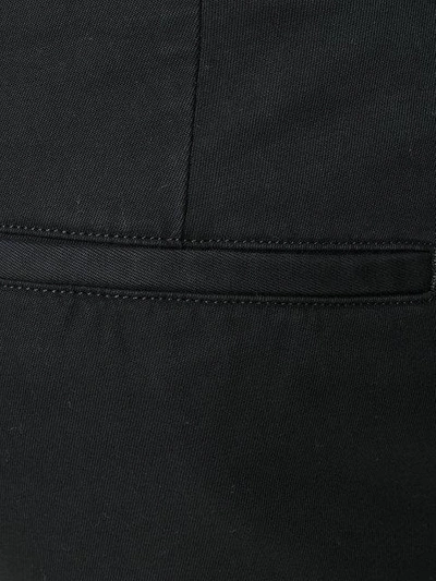 Shop Maison Margiela Slim Fit Chino Trousers - Black
