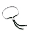 Monica Vinader Fiji Friendship Bracelet Sterling Silver In Silver Coral