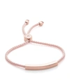 Monica Vinader Engravable Large Linear Friendship Bracelet In Metallic
