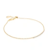 MONICA VINADER Skinny Short Bar Bracelet Diamond