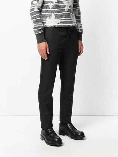 Shop Alexander Mcqueen Straight-leg Trousers - Black