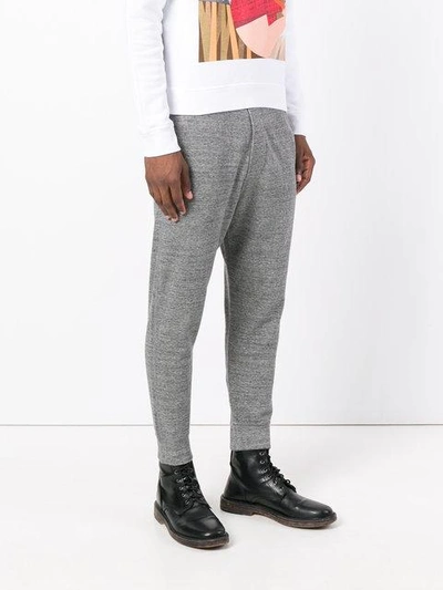 Shop Dsquared2 Slim Fit Track Pants In Grey