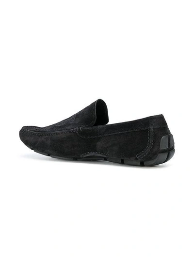 Shop Billionaire Logo Stamp Slippers In Black