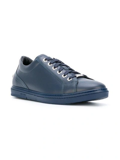 Shop Jimmy Choo Cash Sneakers In Blue
