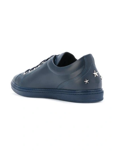 Shop Jimmy Choo Cash Sneakers In Blue