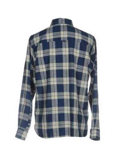 Shop Whistles Checked Shirt In Blue