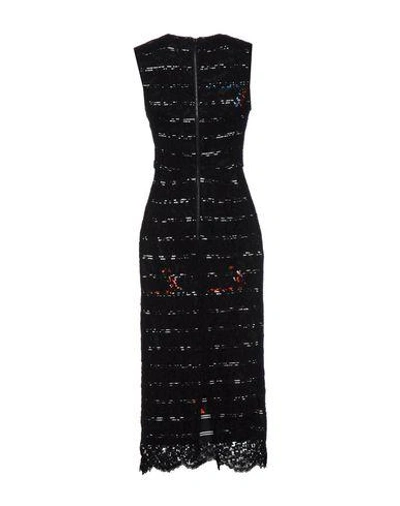Shop Preen By Thornton Bregazzi 3/4 Length Dress In Black