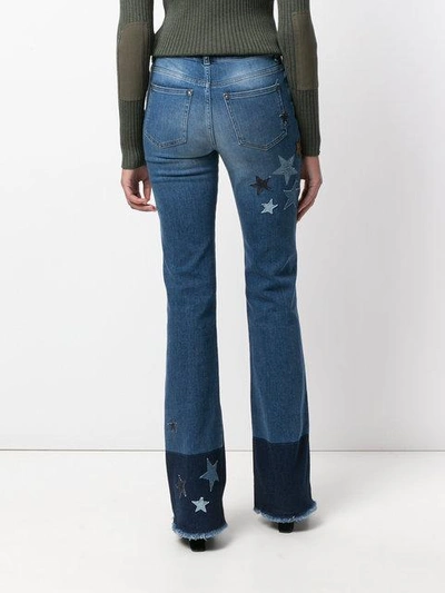 Shop Red Valentino Star Patches Bootcut Jeans