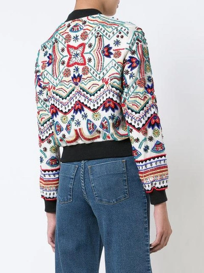 Shop Alice And Olivia Embroidered Fitted Jacket