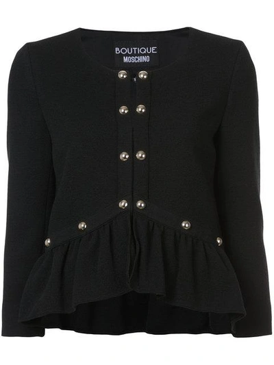 Shop Boutique Moschino Embroidered Jacket