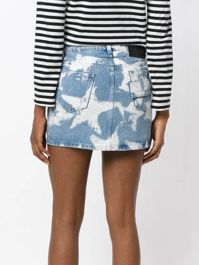 Shop Givenchy Star Print Denim Skirt