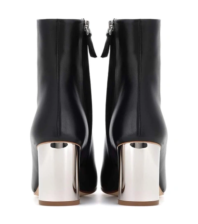 Shop Proenza Schouler Leather Ankle Boots In Llack Metal