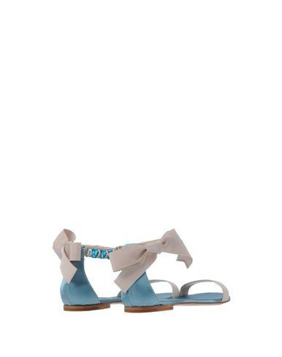 Shop Casadei Sandals In Sky Blue