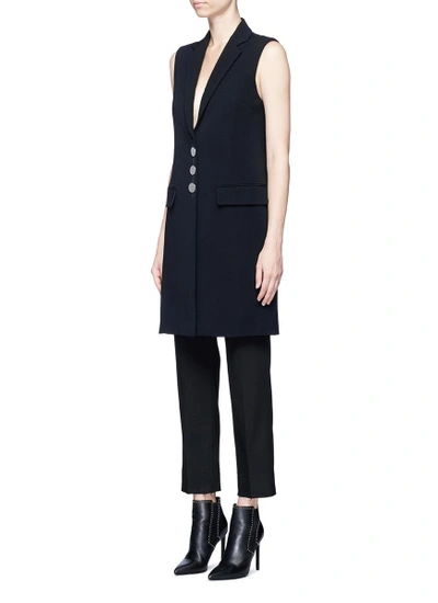 Shop Alexander Wang Side Split Single Breasted Sleeveless Blazer Vest