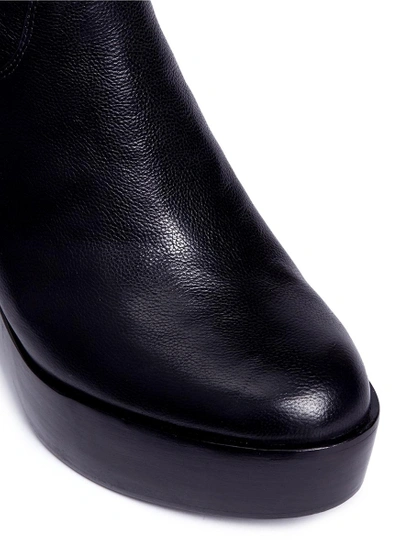 Shop Ash 'dakota' Leather Platform Ankle Boots