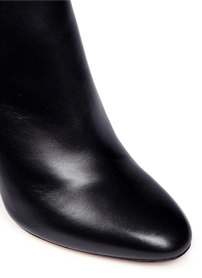 Shop Nicholas Kirkwood 'penelope' Faux Pearl Heel Leather Boots
