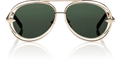 Karen Walker Jacques Sunglasses In Gold/green