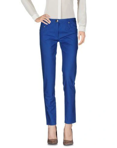 Shop Boutique Moschino Casual Pants In Bright Blue