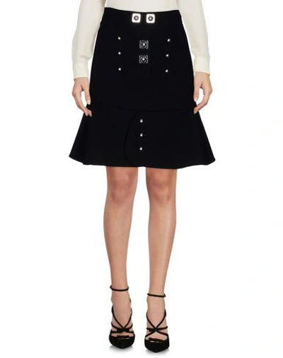 Shop Peter Pilotto Knee Length Skirts In Black