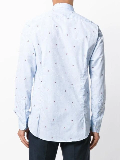 Shop Etro Butterfly And Ladybird Embroidered Shirt In 250