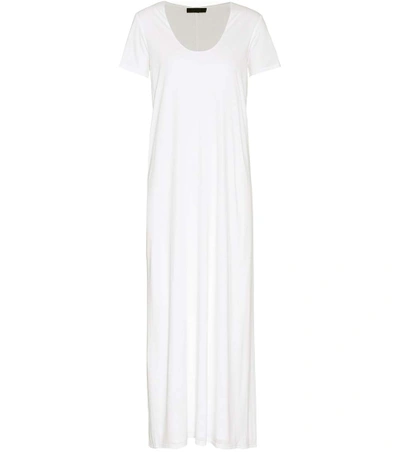 The Row Melen Jersey Dress In White