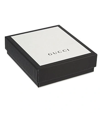 Shop Gucci Rev D'orient Dragon Embroidered Leather Billfold Wallet In Black