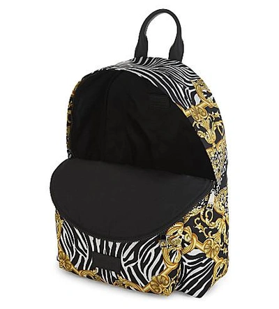 Shop Versace Medusa Backpack In Black/gold