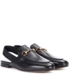GUCCI Princetown leather sling-back slippers