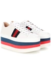 GUCCI LEATHER PLATFORM SNEAKERS,P00274716-15