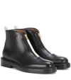MARNI LEATHER ANKLE BOOTS,P00257424-8