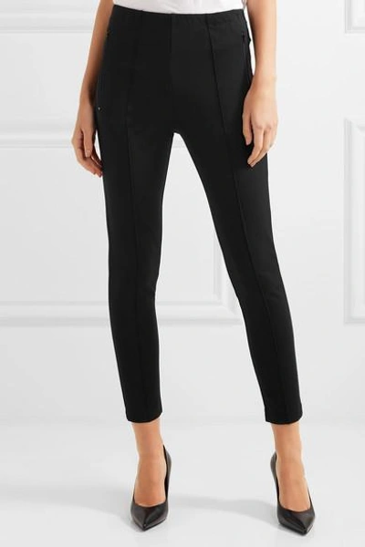 Shop Balenciaga Stretch-ponte Skinny Pants