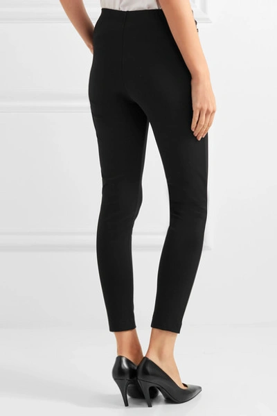 Shop Balenciaga Stretch-ponte Skinny Pants