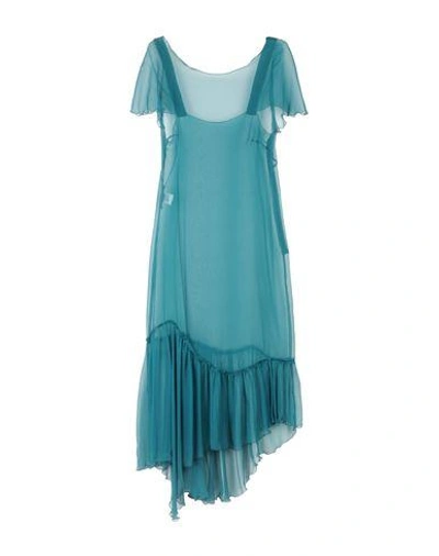 Shop Alberta Ferretti Knee-length Dress In Deep Jade