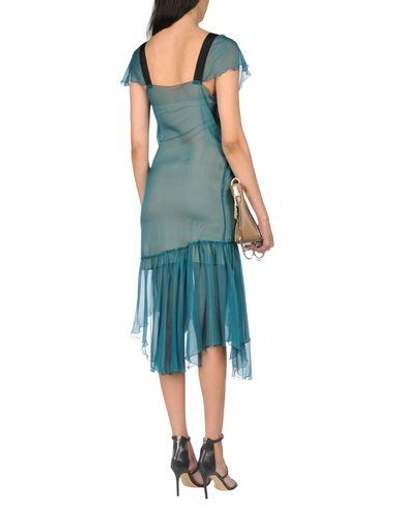 Shop Alberta Ferretti Knee-length Dress In Deep Jade