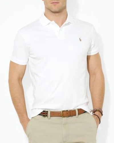 Shop Polo Ralph Lauren Pima Soft Touch Regular Fit Polo In White