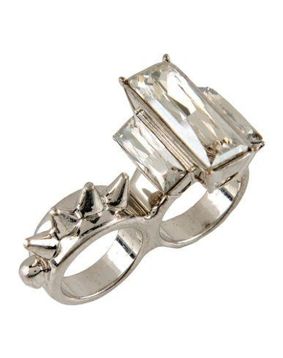 Shop Mcq By Alexander Mcqueen Ring In Silver