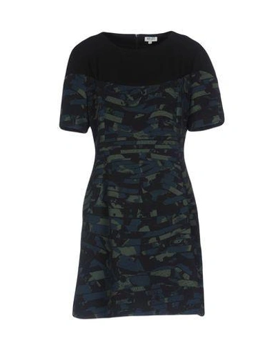 Kenzo Short Dress In Slate Blue