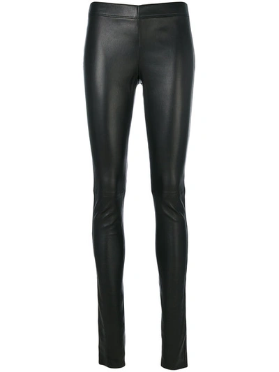 Joseph High-waist Lambskin Leggings In Black | ModeSens